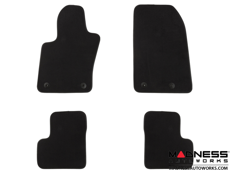 Jeep Renegade Floor Mats - Premium Carpet - LUXUS - Front + Rear Set - Black